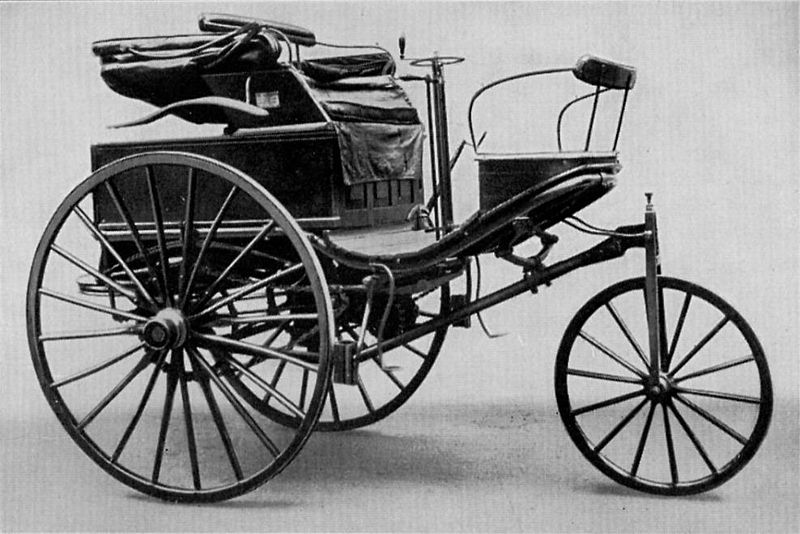 O veículo dirigido por Bertha Benz em sua viagem.
