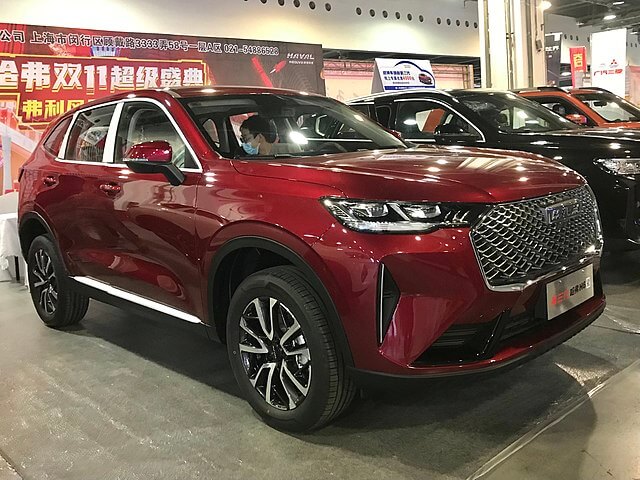 Um Haval H6, veículo da Great Wall Motors, em exposição em uma loja.