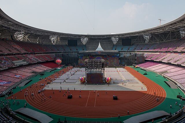 Um dos estádios que receberá os Jogos Asiáticos.