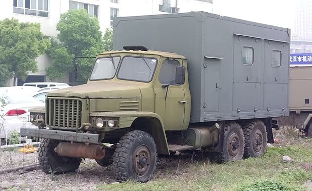 Um caminhão militar da Dongfeng.