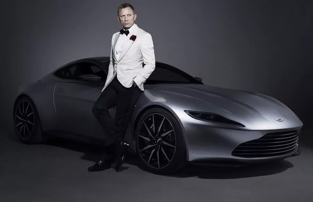 Um Aston Martin DB10, um dos carros de de James Bond
