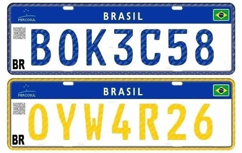 Cores azul e amarela de carro