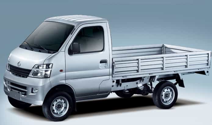 Uma Changan Picape Mini Star Cabine Simples em um material promocional